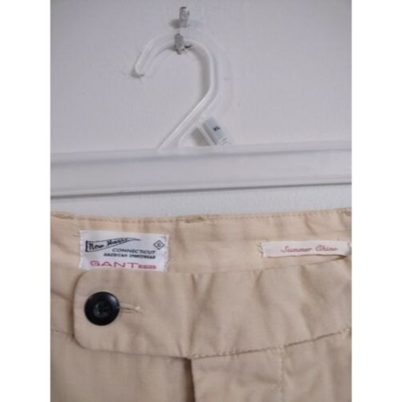 Gant Rugger Summer Chino Tan Khaki Pants Men's Size  36 x 32 - Picture 3 of 7